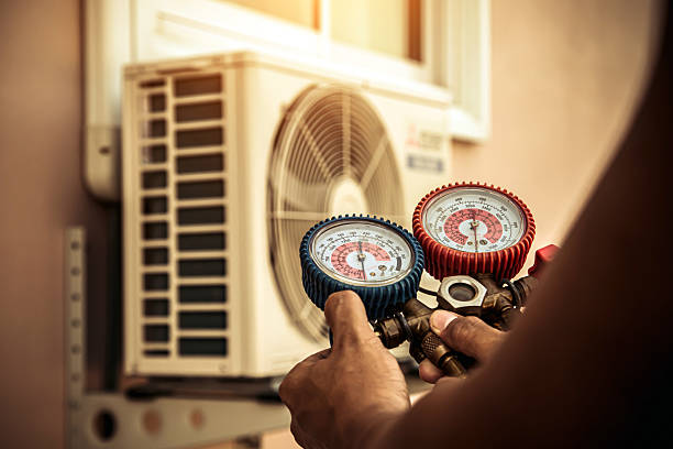 Professional Air Conditioning Service technician working in Dulzura, CA
